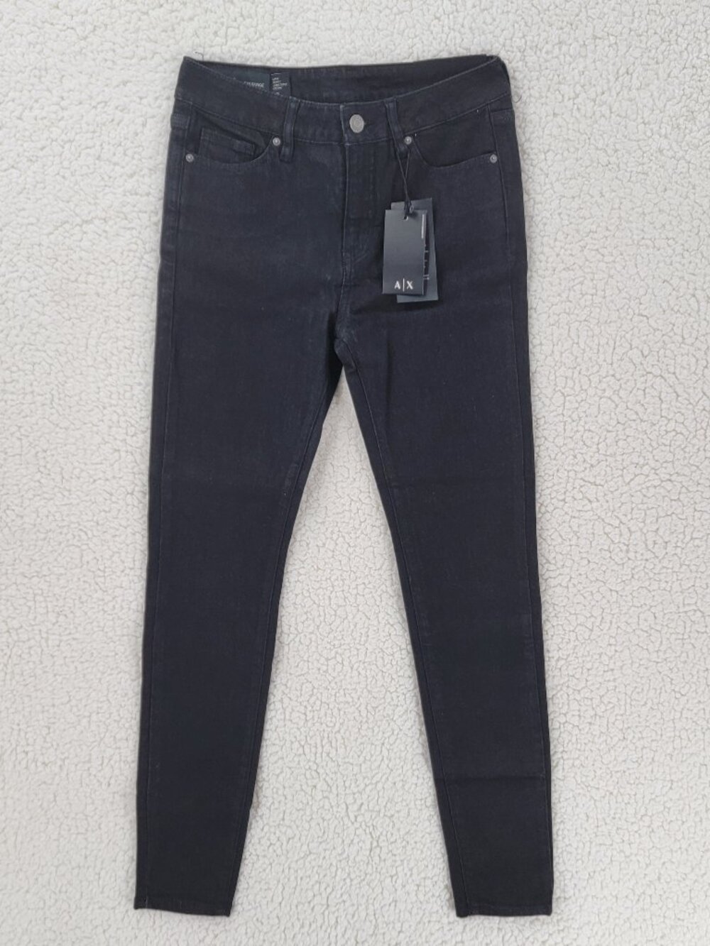 A|X Armani Exchange Women's Super Skinny Jeans Black, W26 x L28
